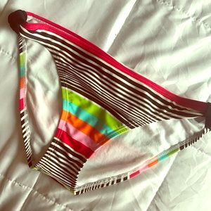 Hobie striped colorful bikini bottoms SZ MD